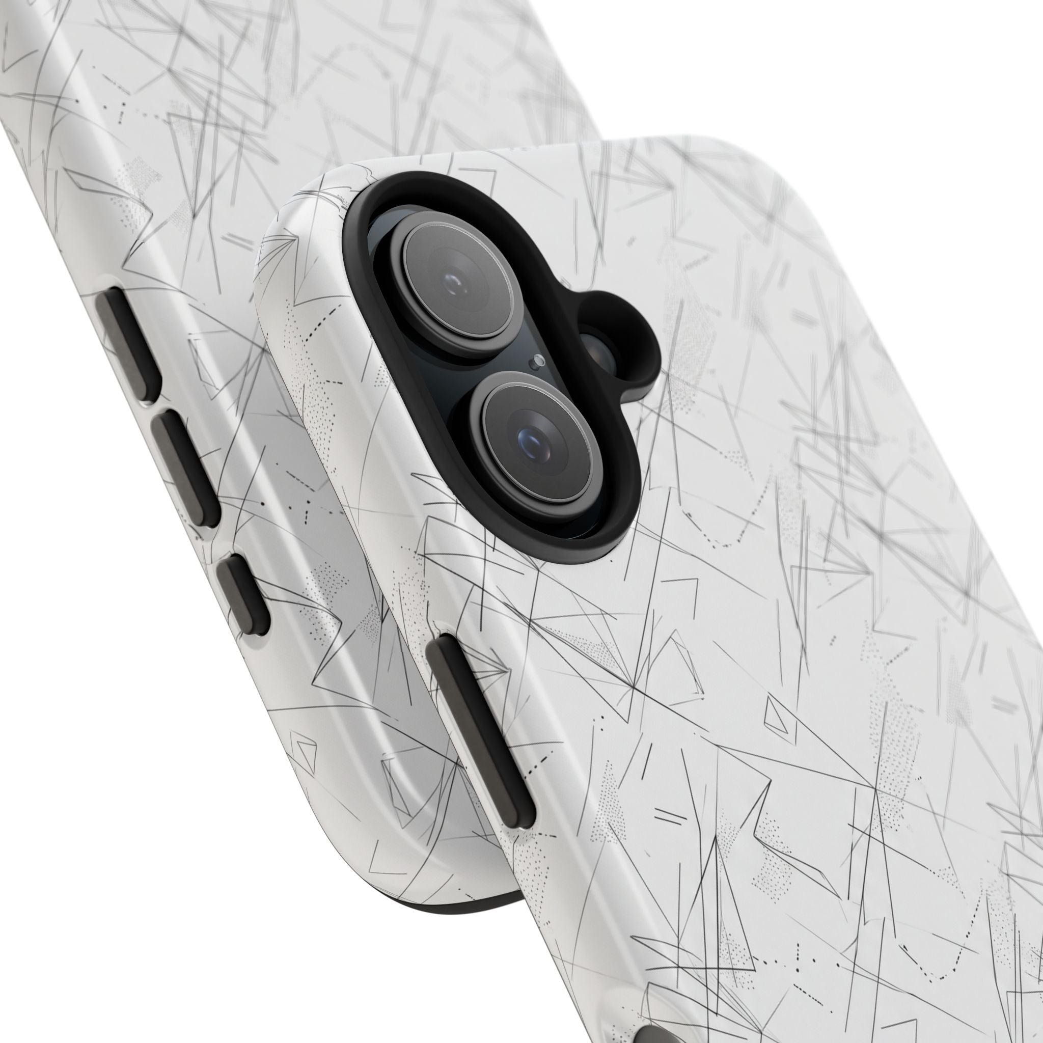 Marble Scratch Pattern Tough Phone Case — Protective iPhone Cover