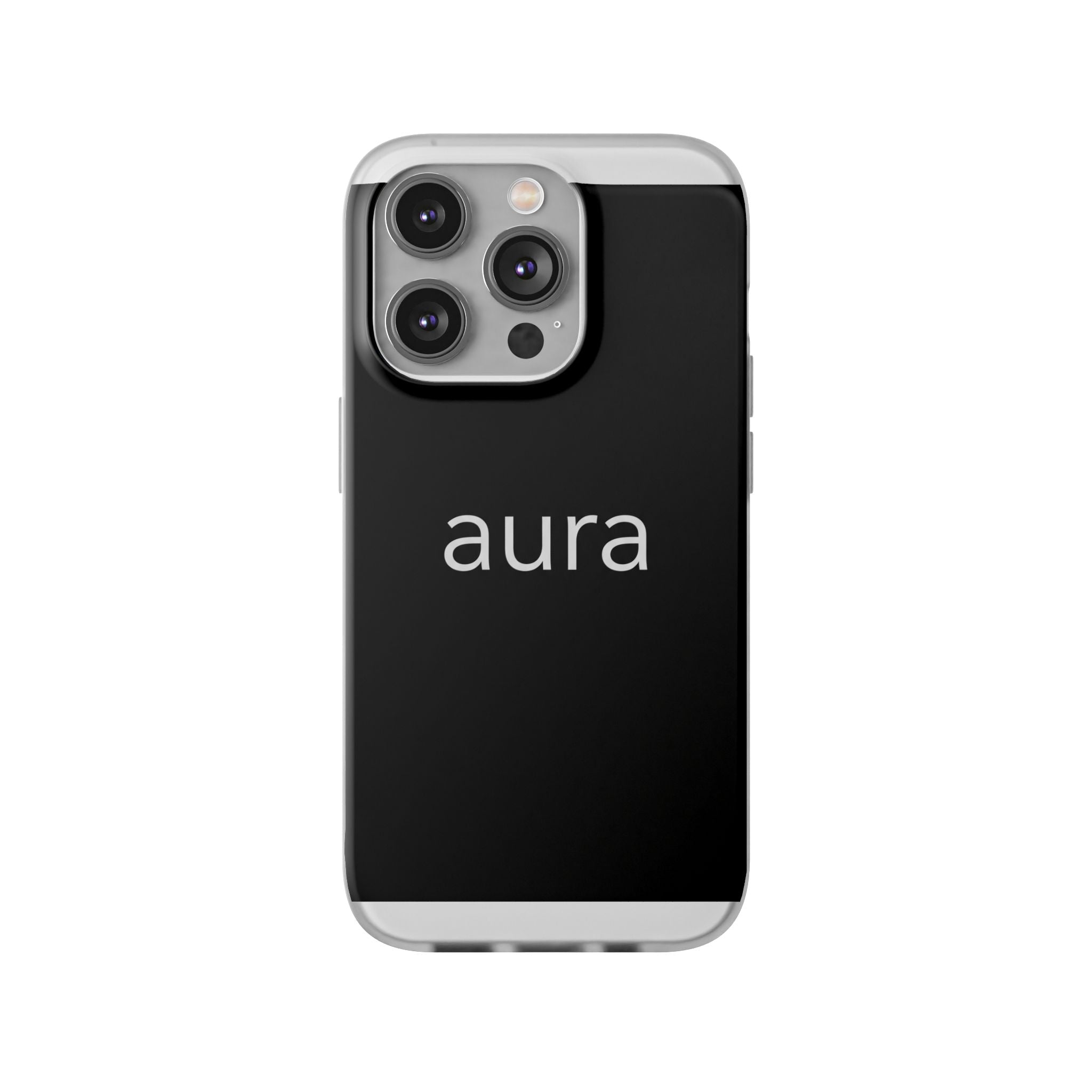 Aura Black Minimalist Phone Case