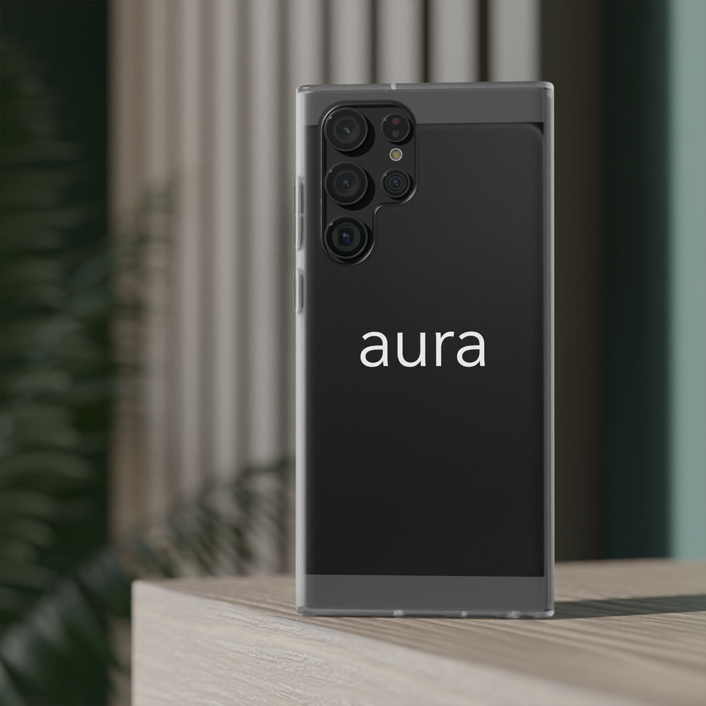 Aura Black Minimalist Phone Case