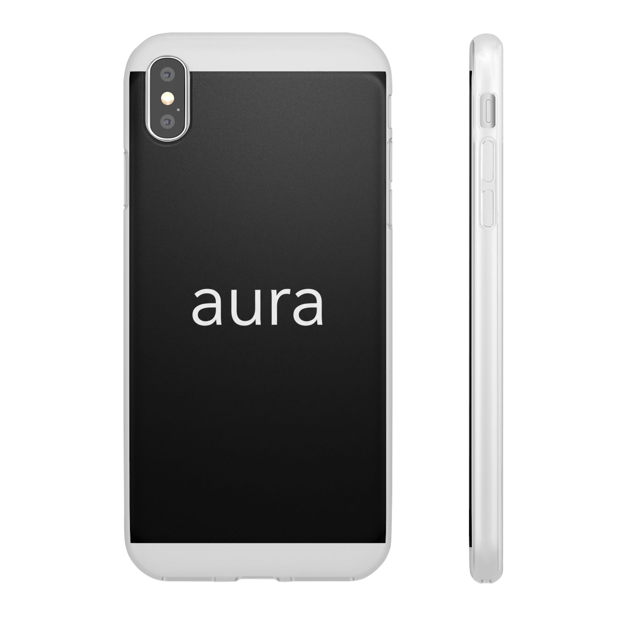 Aura Black Minimalist Phone Case