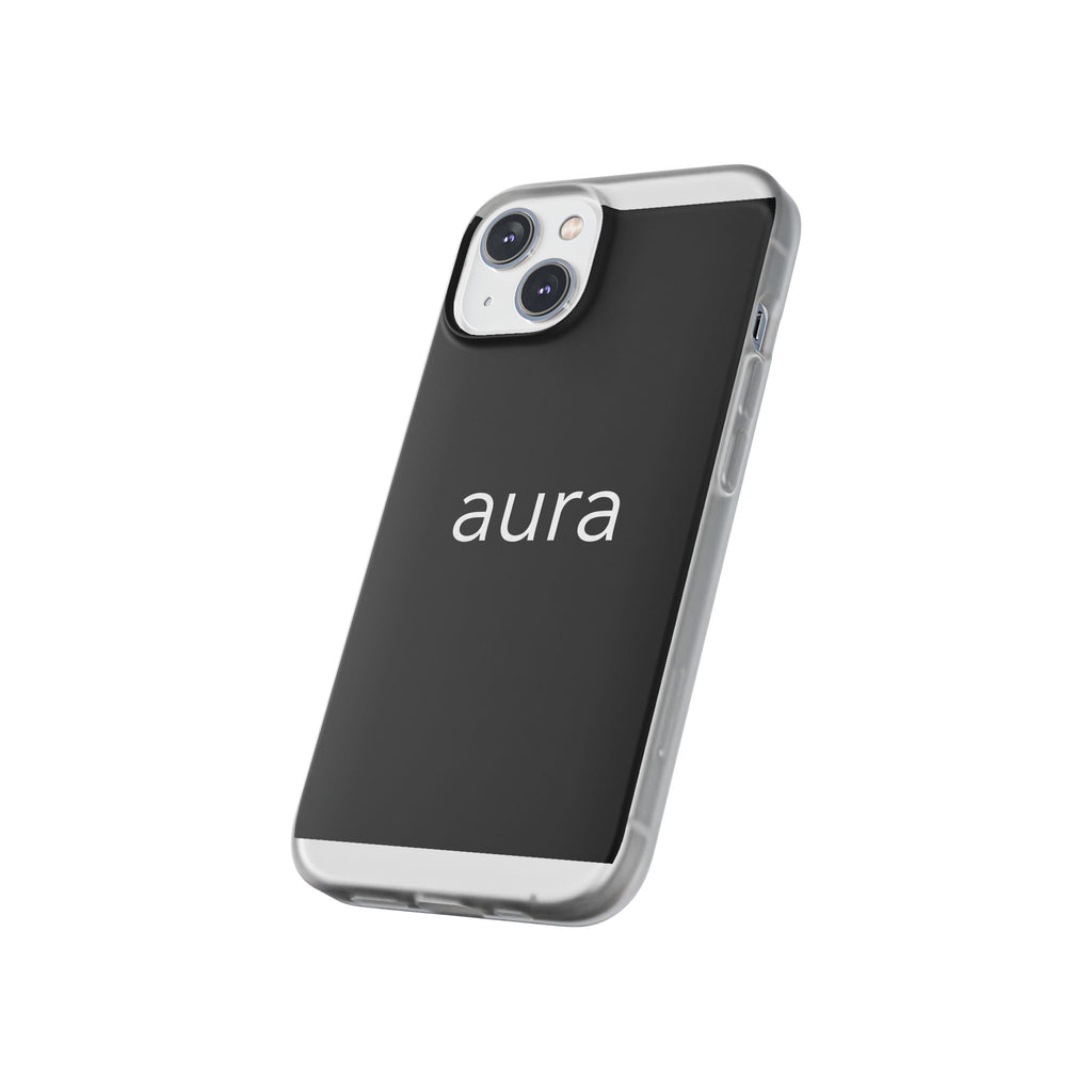 Aura Black Minimalist Phone Case