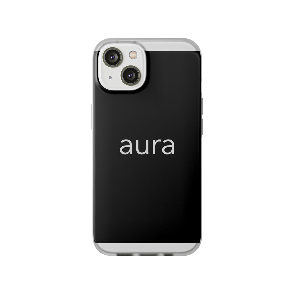 Aura Black Minimalist Phone Case