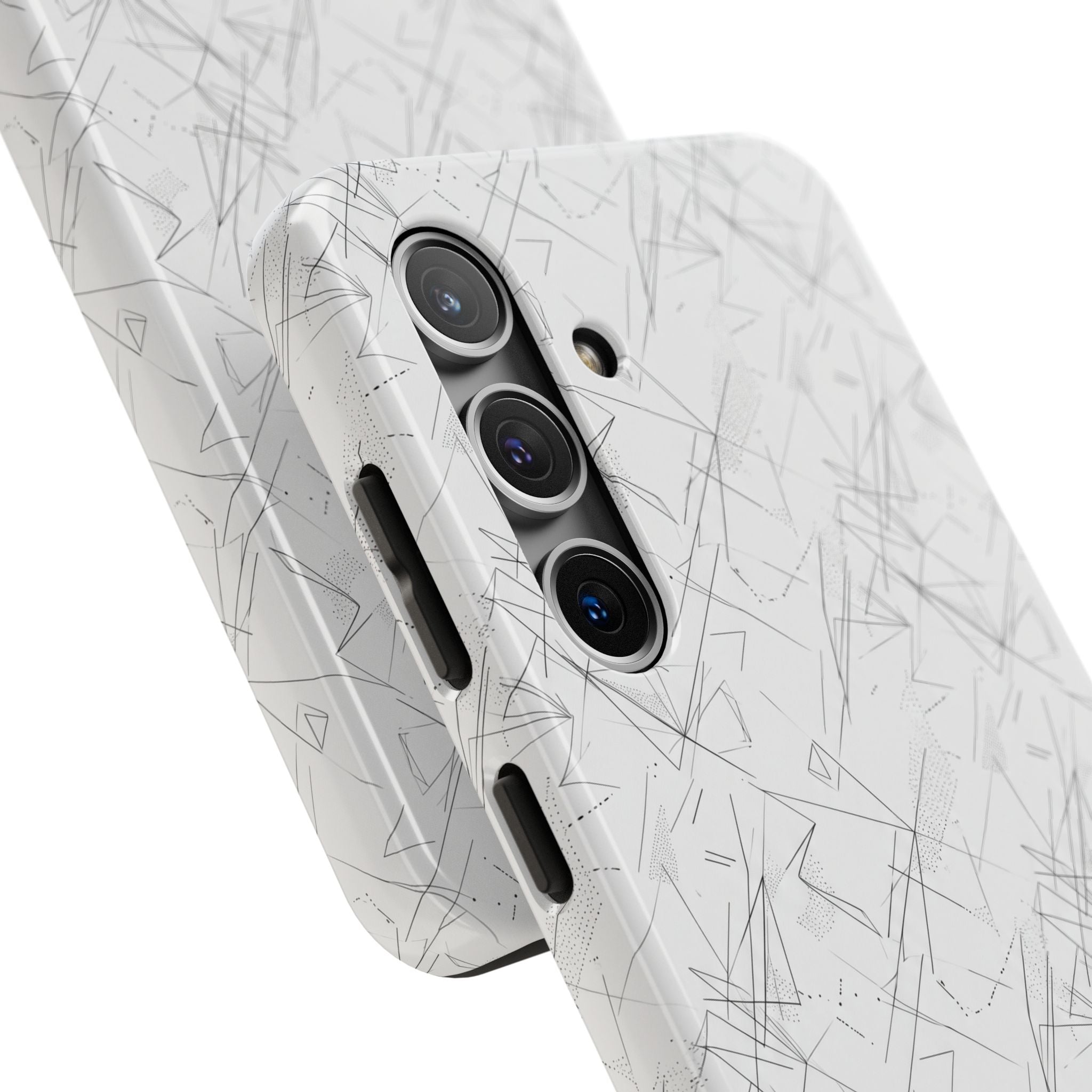 Marble Scratch Pattern Tough Phone Case — Protective iPhone Cover
