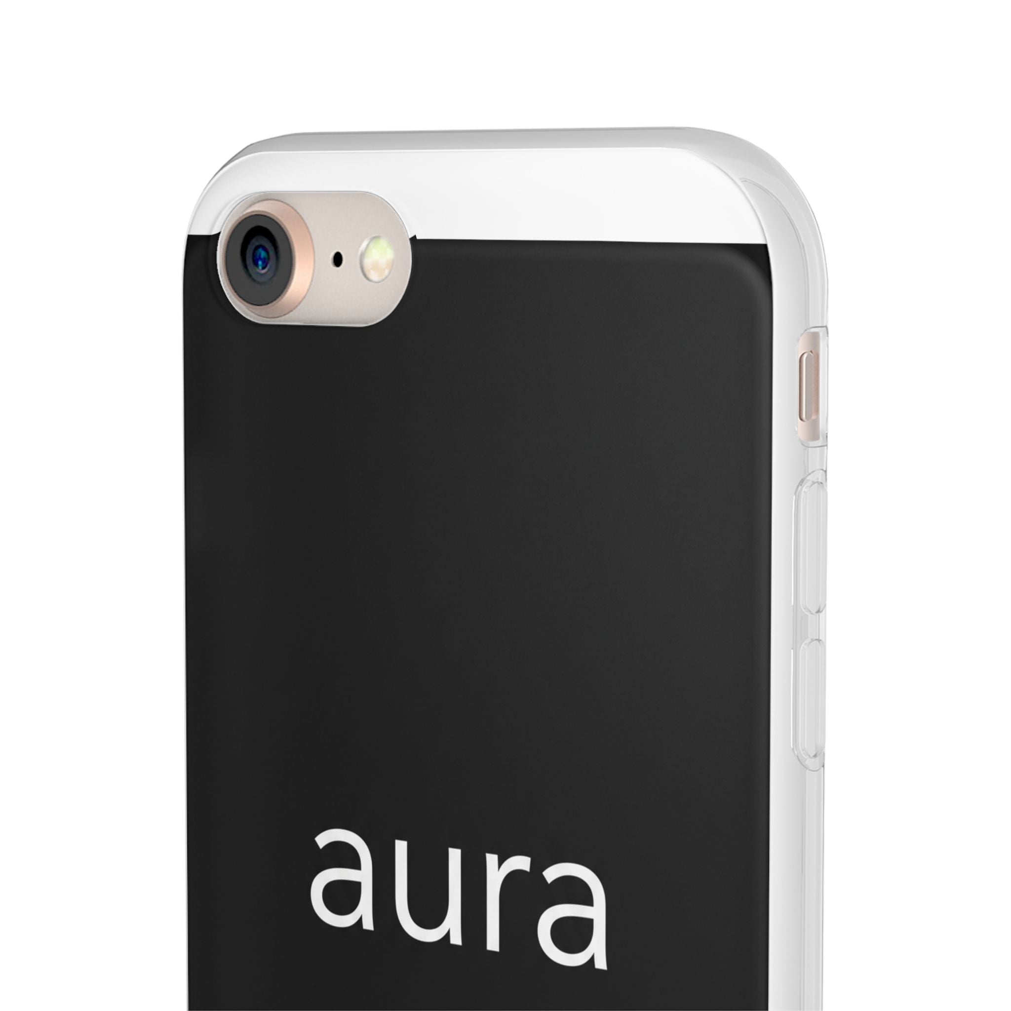 Aura Black Minimalist Phone Case