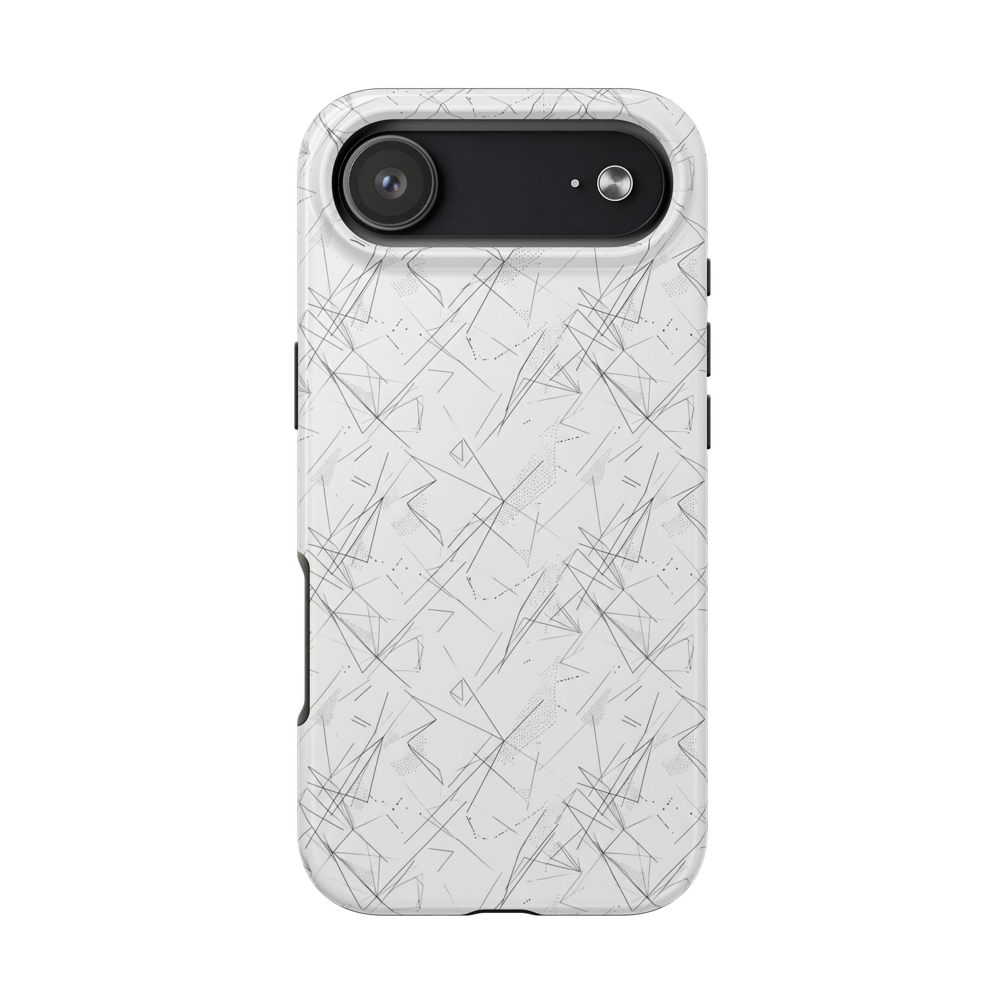 Marble Scratch Pattern Tough Phone Case — Protective iPhone Cover