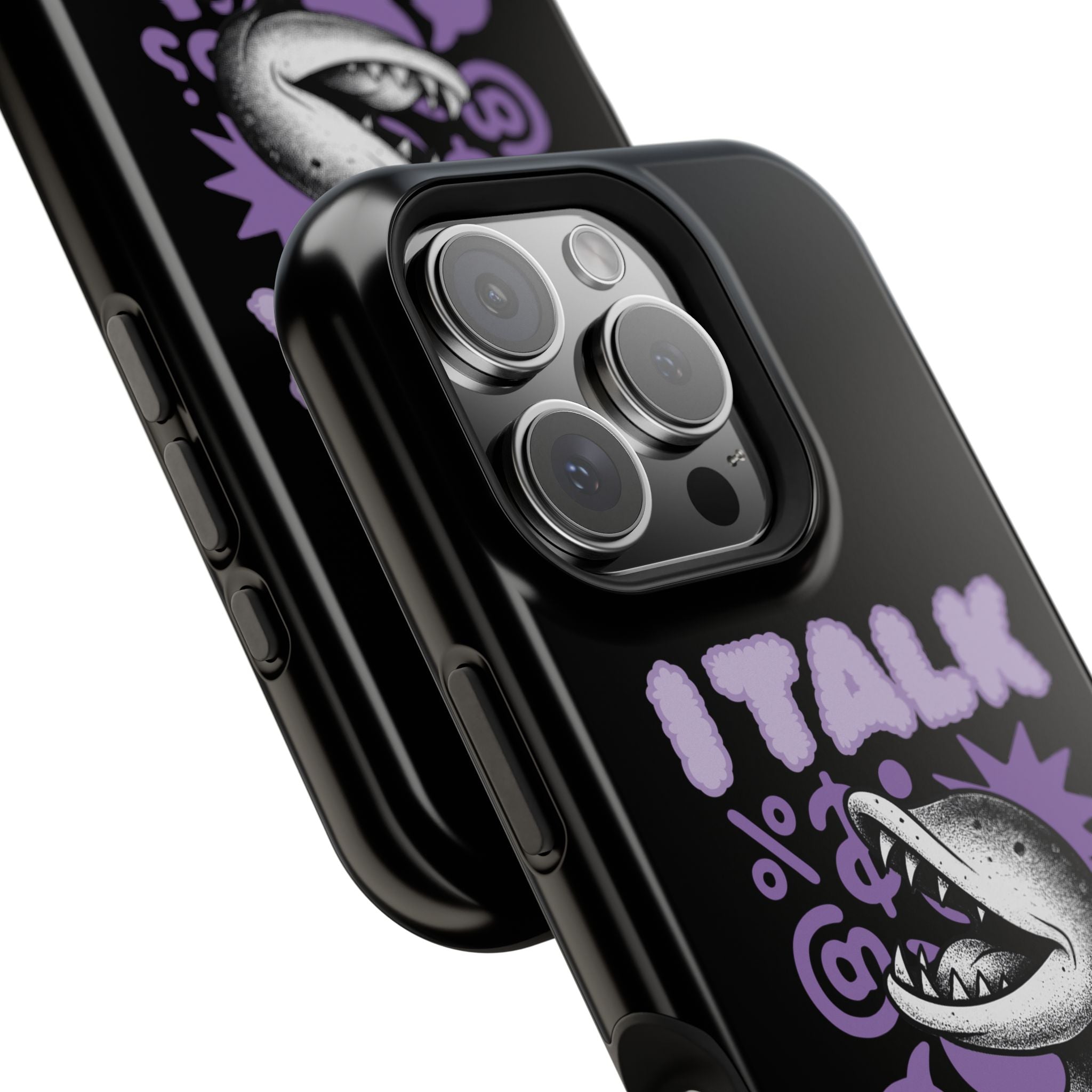Phone Case — "I TALK" Graphic Magnetic Impact-Resistant Case