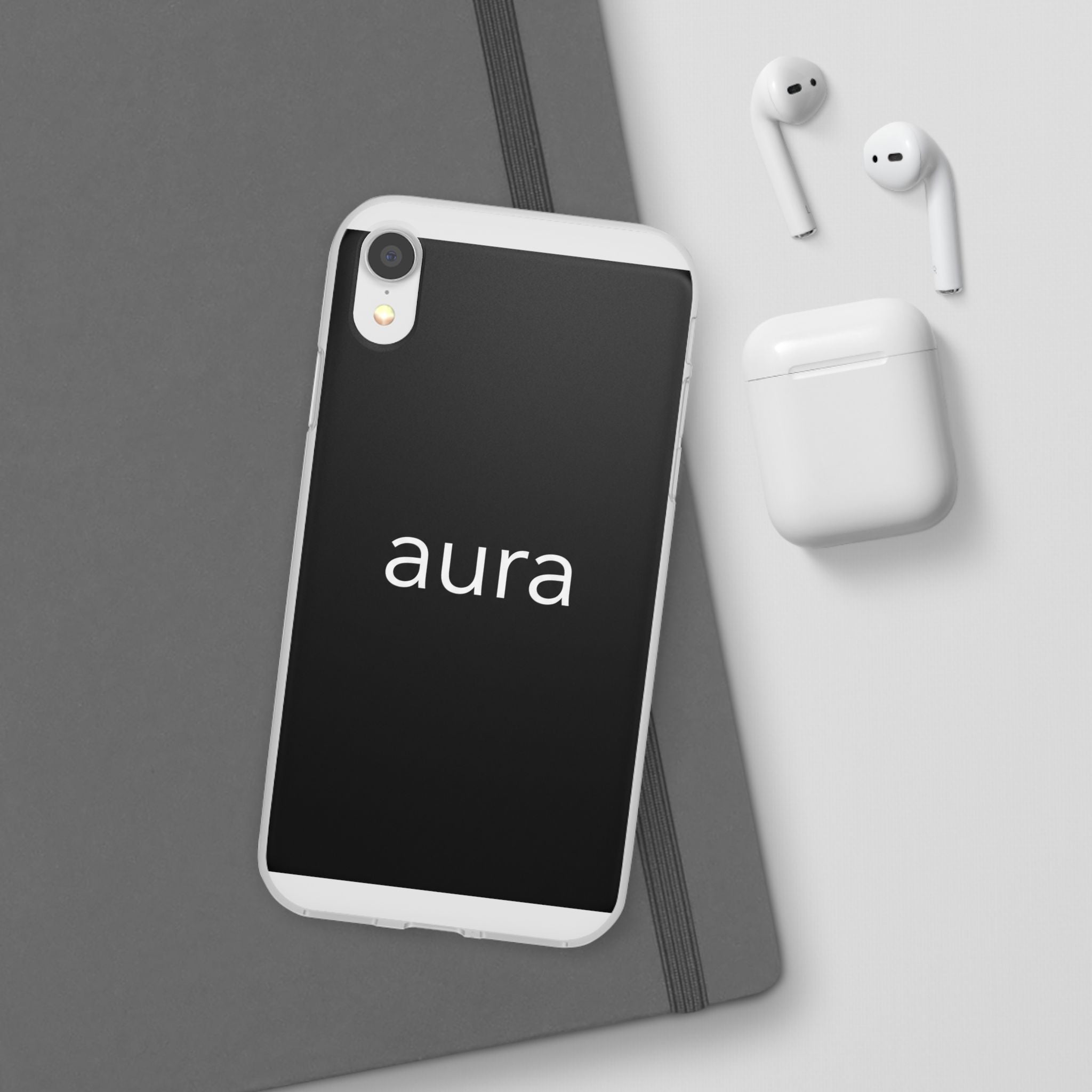 Aura Black Minimalist Phone Case