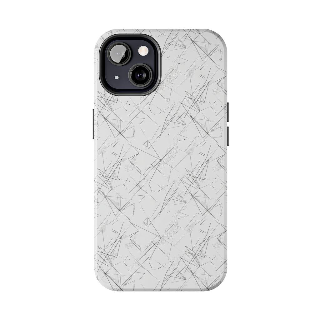 Marble Scratch Pattern Tough Phone Case — Protective iPhone Cover
