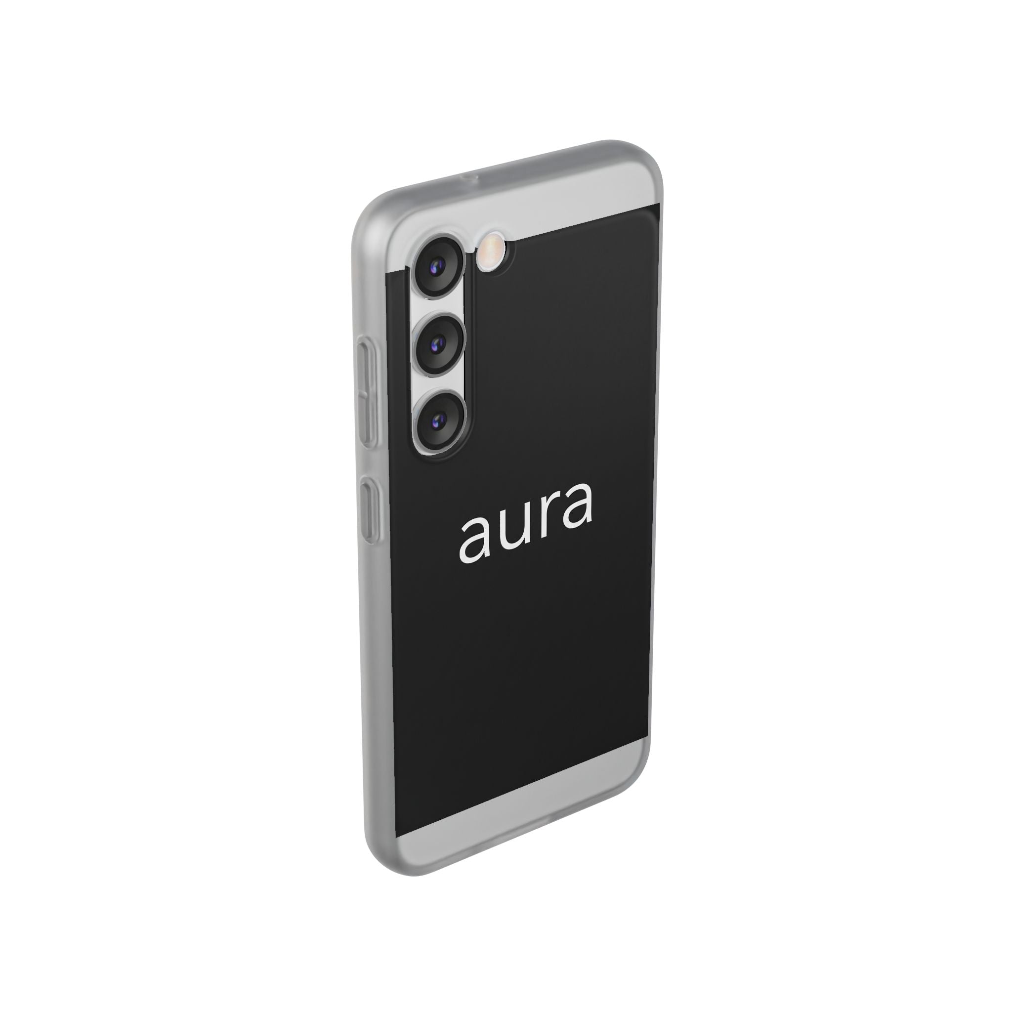 Aura Black Minimalist Phone Case