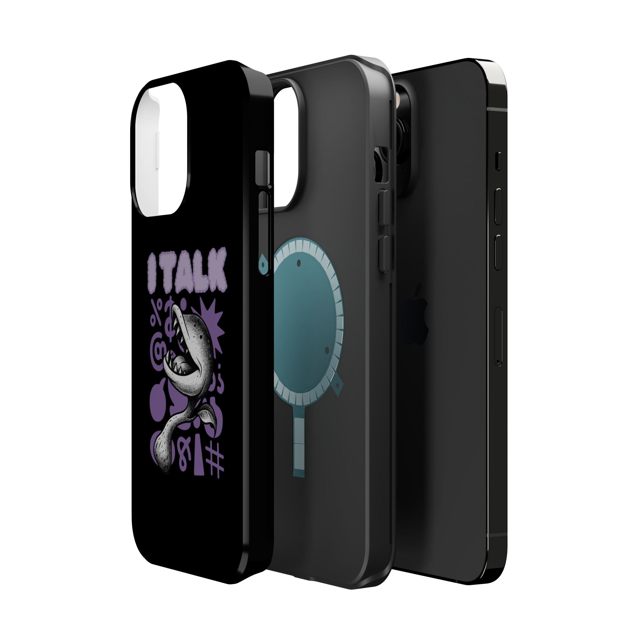 Phone Case — "I TALK" Graphic Magnetic Impact-Resistant Case