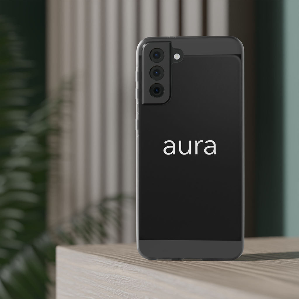 Aura Black Minimalist Phone Case