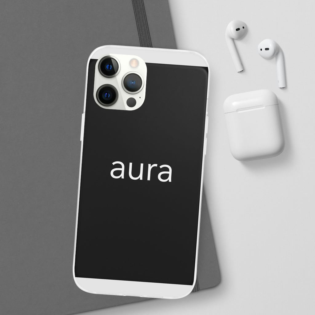 Aura Black Minimalist Phone Case