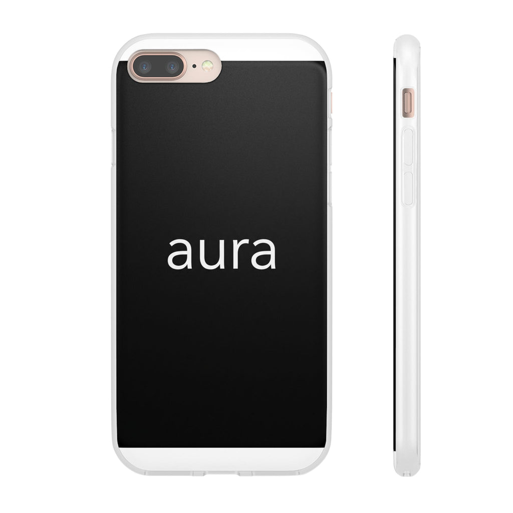 Aura Black Minimalist Phone Case