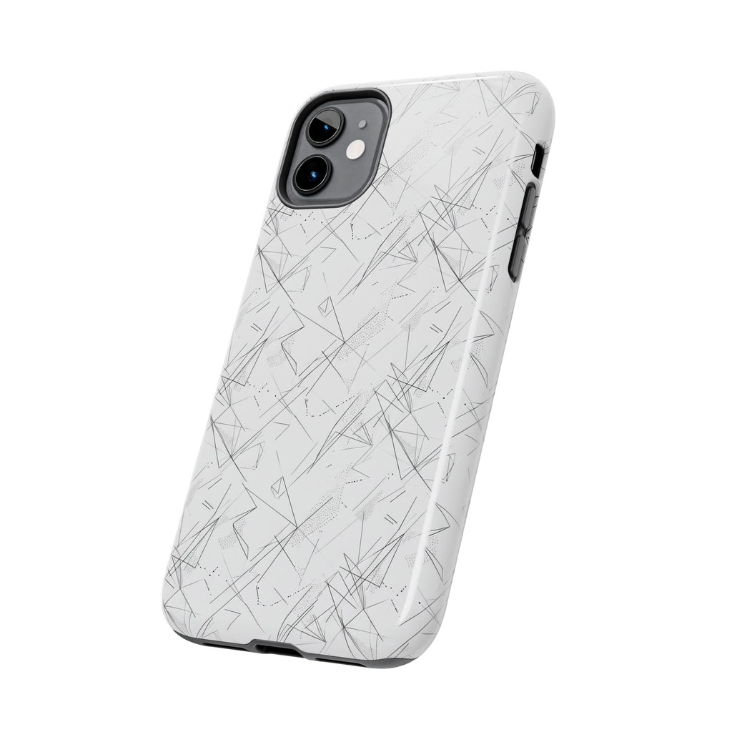 Marble Scratch Pattern Tough Phone Case — Protective iPhone Cover