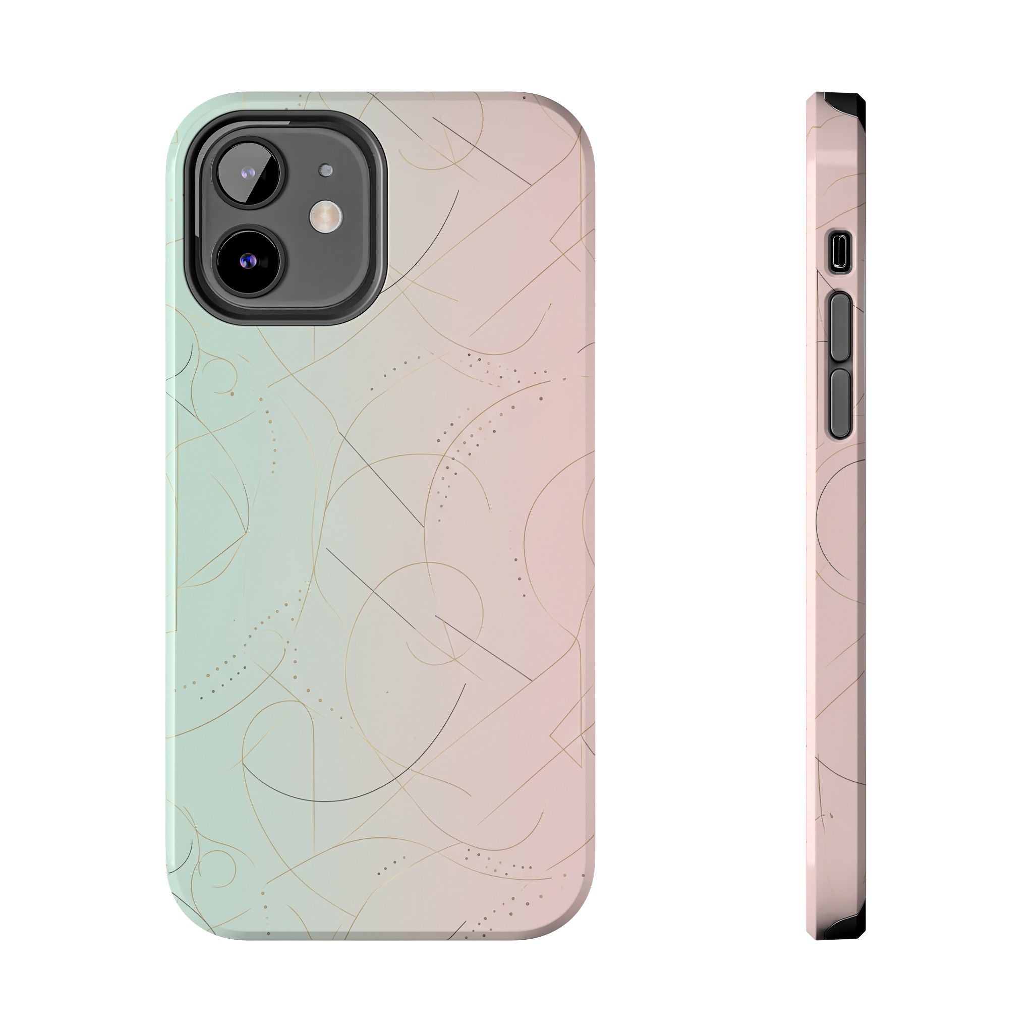 Pastel Swirl Tough Phone Case — Protective Gradient Phone Cover
