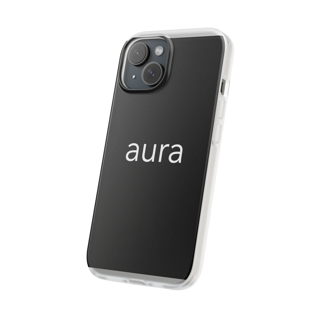 Aura Black Minimalist Phone Case